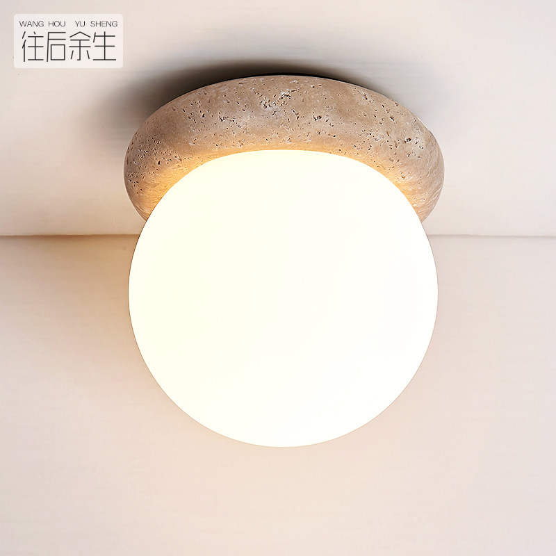 黄洞石 走廊过道灯具北欧入户门厅阳台创意玄关衣帽间led小吸顶灯