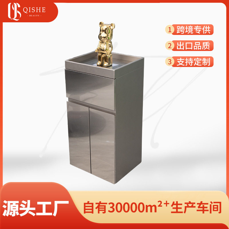 美发店剪发柜美容院工具收纳柜发廊吹风机置物架理发店工具柜推车
