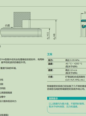 TRAA04200旋转径向骨架油封