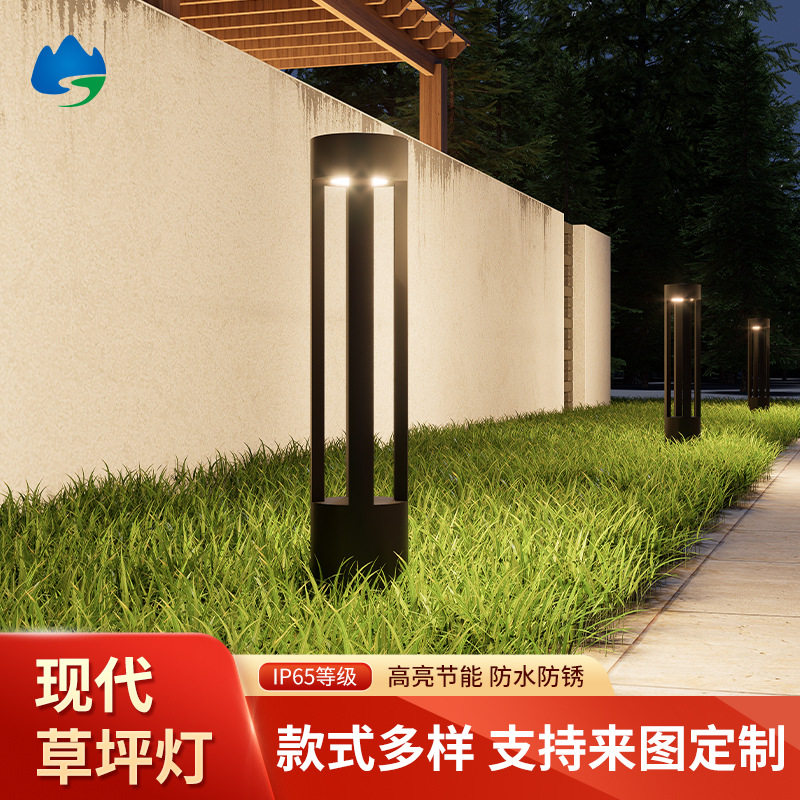 太阳能草坪灯防水地插灯户外庭院灯花园别墅灯接电led草坪灯直销