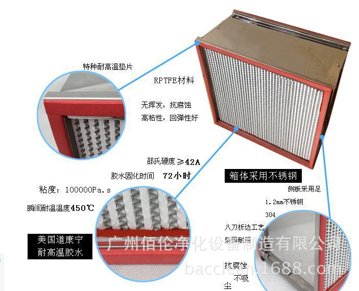 吴忠烤箱耐高温高效过滤器
