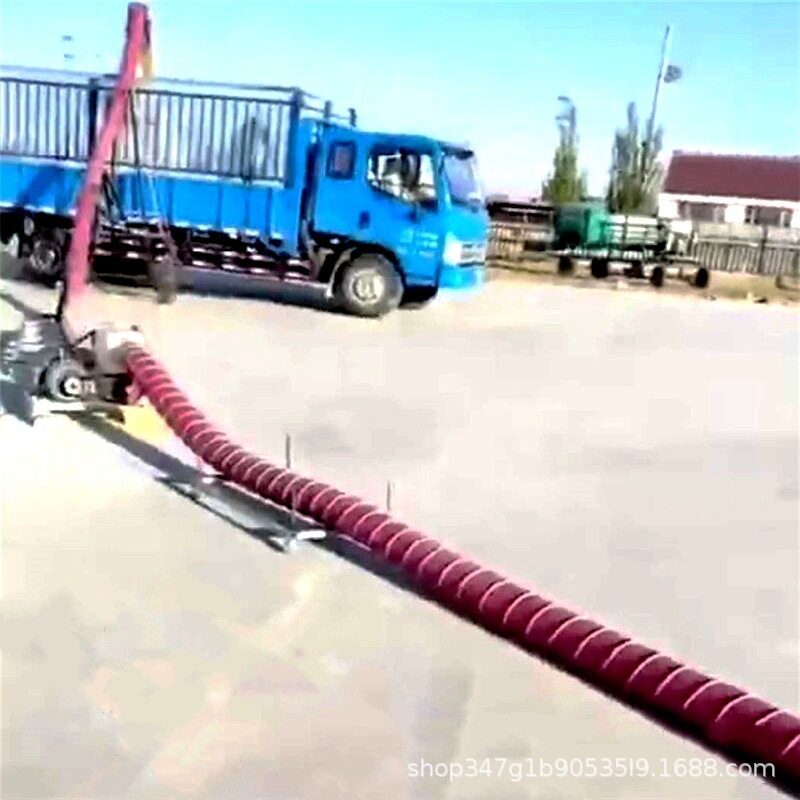 移动装车吸谷机 弯曲灵活的车载软管吸粮机 工地干沙螺旋抽粮机