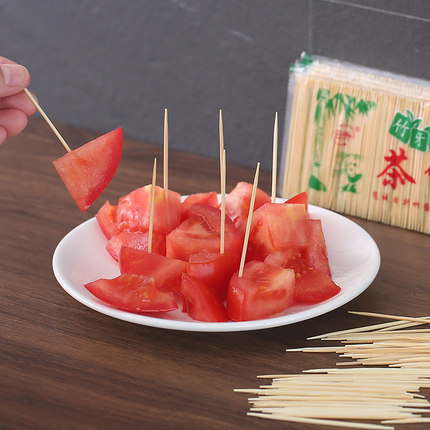 家用酒店餐厅竹制牙签天然毛竹牙签一次性双头餐饮竹签水果签B20