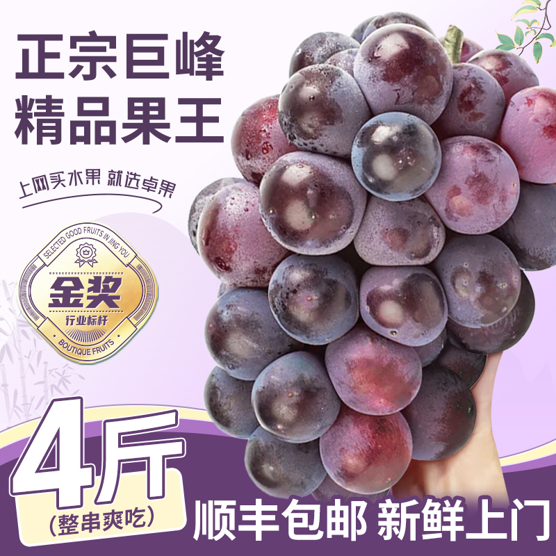 顺丰次日达~整串正宗巨峰葡萄