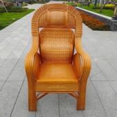 老人椅藤椅家用简约新中式 休闲阳台办公天然藤椅子老人椅单人藤椅