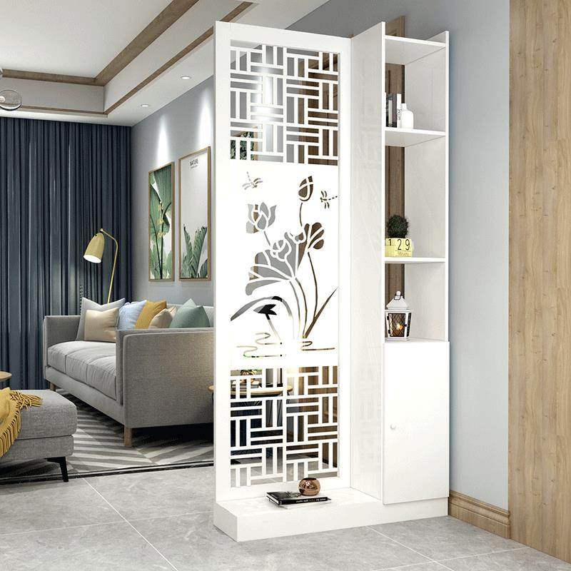 新中式屏风隔断客厅简约现代装饰墙进门入户小户型双面镂空玄关柜