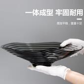 现代简约琉璃果盘家用轻奢茶几客厅盘子网红款 玻璃水果盘ktv爆款