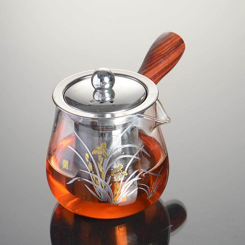 侧把玻璃泡茶壶茶水分离不锈钢内胆泡茶器耐高温家用煮茶壶套装,餐饮具,茶壶,淘宝优惠券,粉丝福利购,淘宝优惠卷