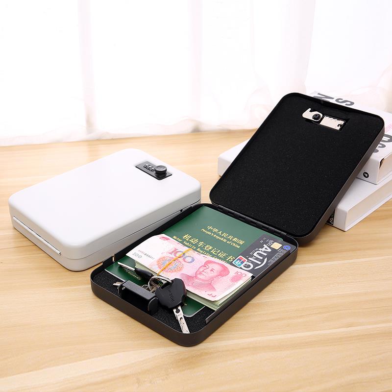 珠宝保险箱首饰盒珠宝收藏盒防盗家用金属密码盒珠宝盒收纳存钱筒