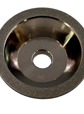 精选优质钻石砂轮钨钢铣刀磨刀机砂轮金色特级电镀金刚石碗型砂轮