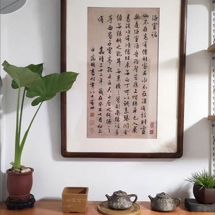 精选实木画框装裱相框十字绣钻石画外框架定制任意尺寸挂墙油画国