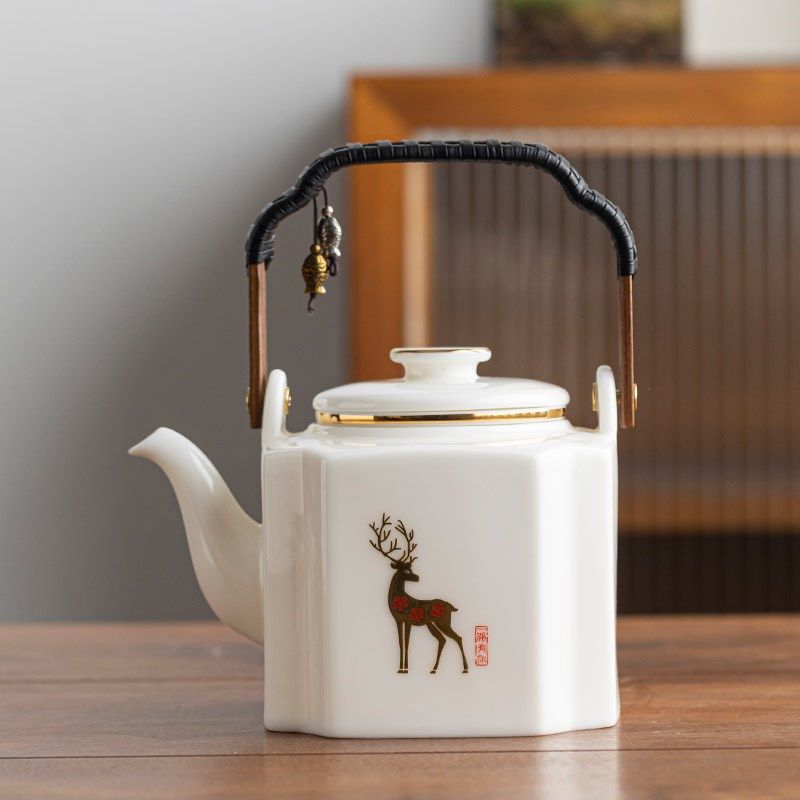 精选功夫茶具套装一壶六杯2024新款大容量中式羊脂玉泡茶壶茶杯礼,餐饮具,功夫茶具,淘宝优惠券,粉丝福利购,淘宝优惠卷