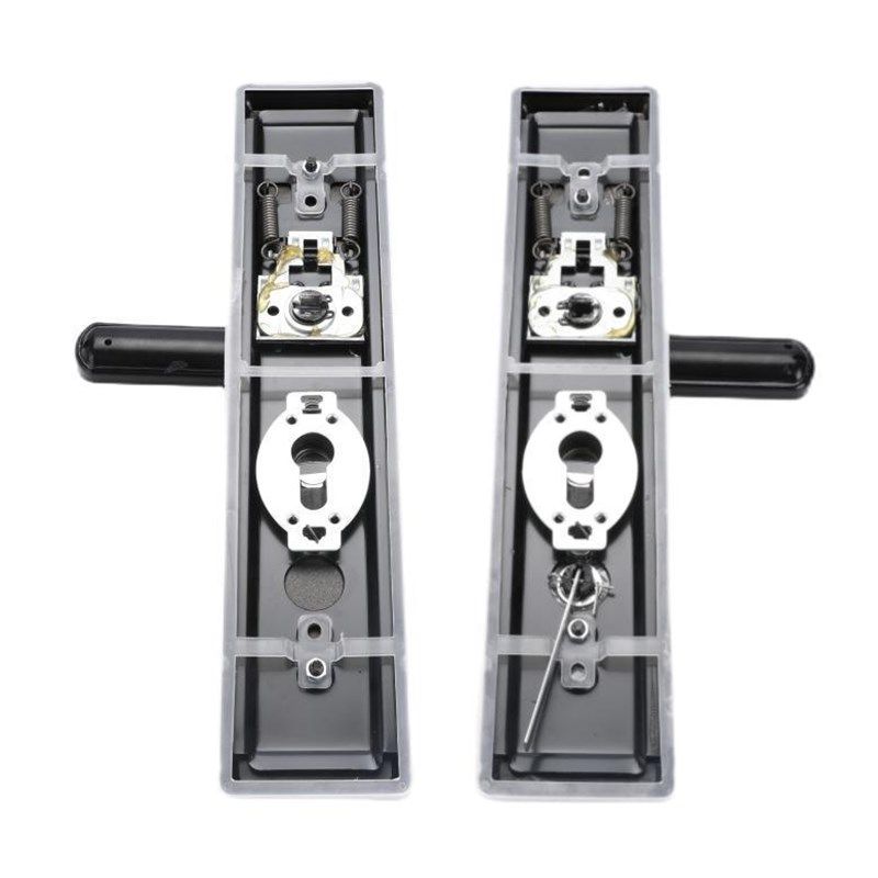 步阳王力通用型防盗门把档门把手豪华双拉簧快装锁具拉手外壳