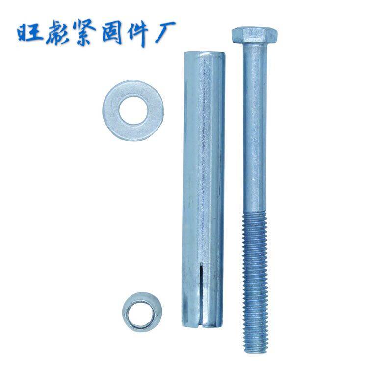 厂家直销 镀锌铁制内置式膨胀螺丝 外六角内膨胀螺栓M6M8M10M12