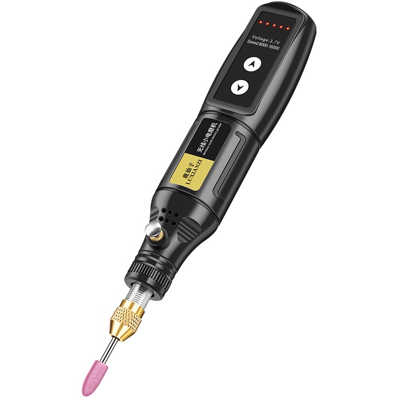 鹿仙子电磨机手持小型多功能大功率可调速打磨抛光雕刻切割充电式