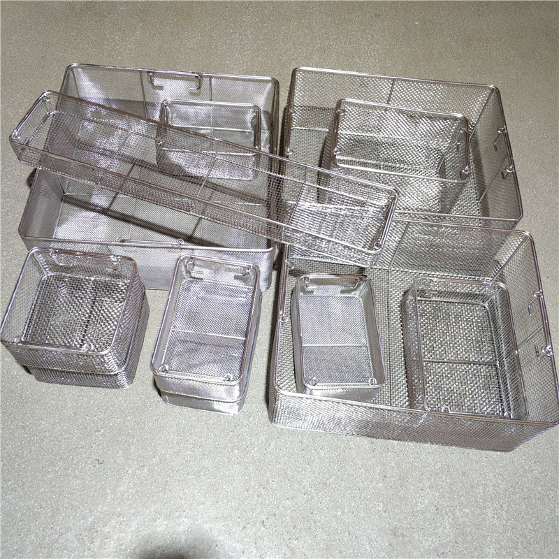 304不锈钢筐高温灭菌消毒超声清洗过滤篮食品油炸漏网框沥水网筐