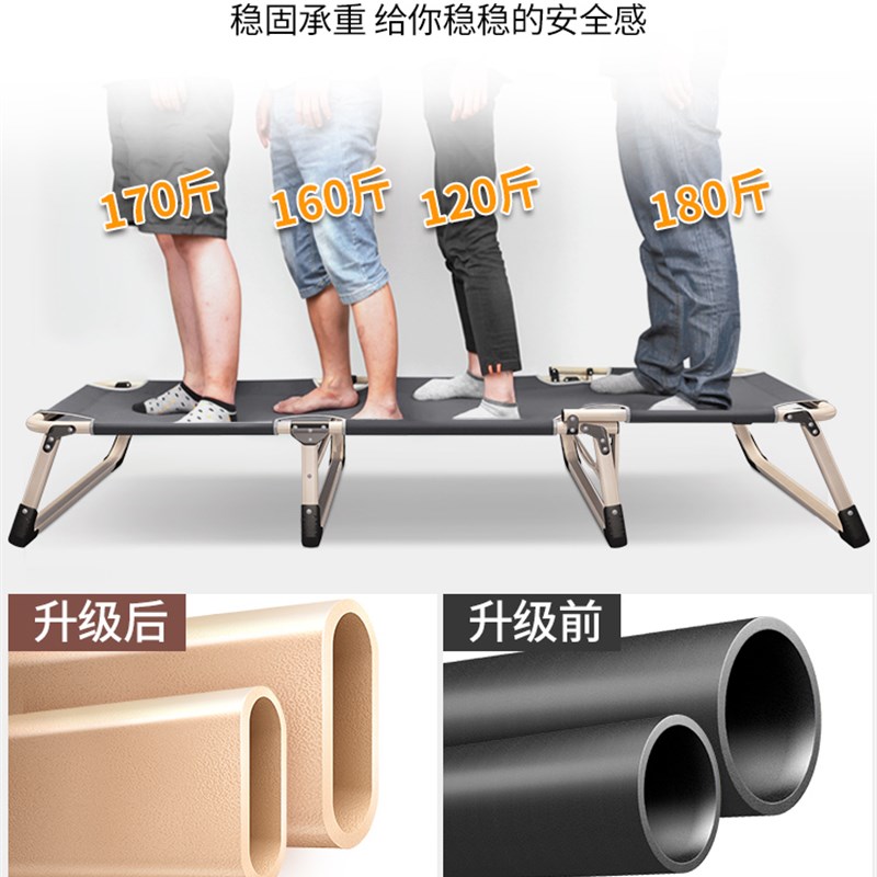 午憩宝折叠床单人床家用便携多功能躺椅办公室简易午休午睡行军床