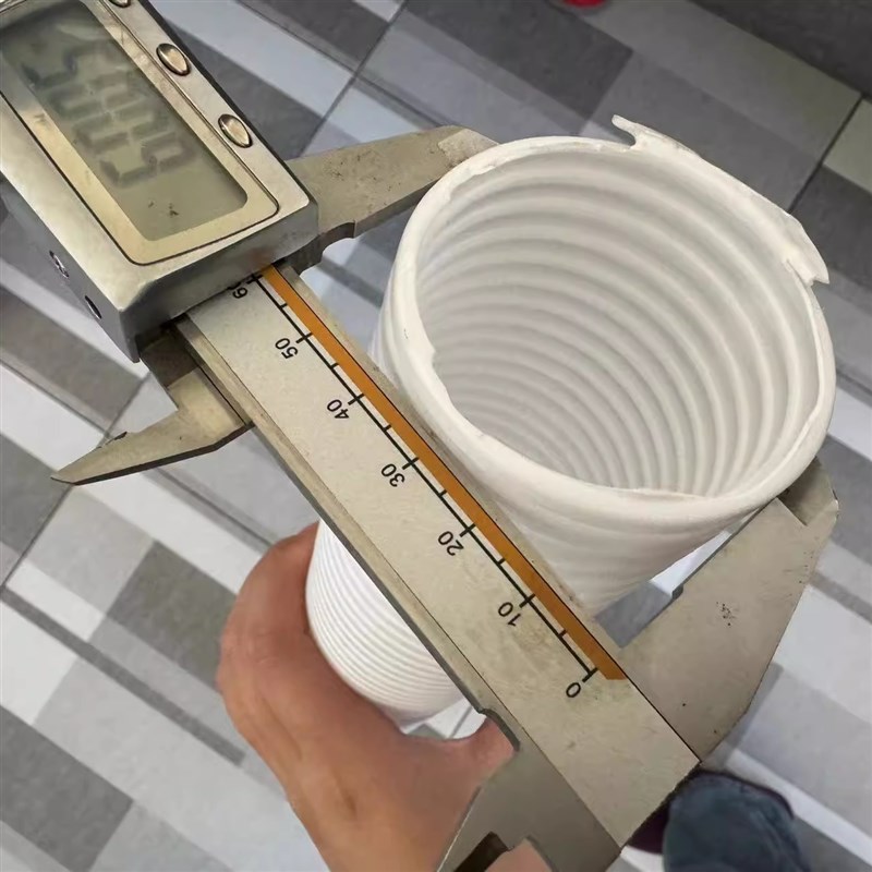 白色加厚PP阻燃波纹管电工套管电线电缆保护套汽车线束穿线管开口