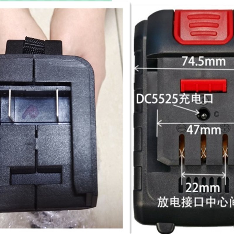 高拓68V88F98V无刷电动冲击扳手角磨切割机电锤锂电池座充充电器