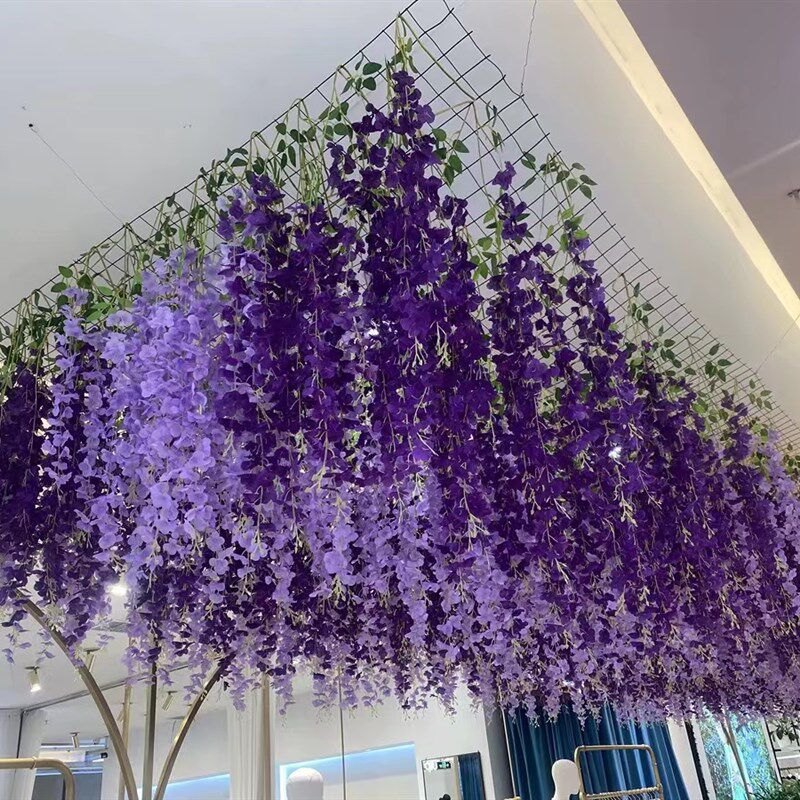 婚庆吊顶铁丝网高承载方网格光纤灯豪华大型布场打底黑色铁丝网格