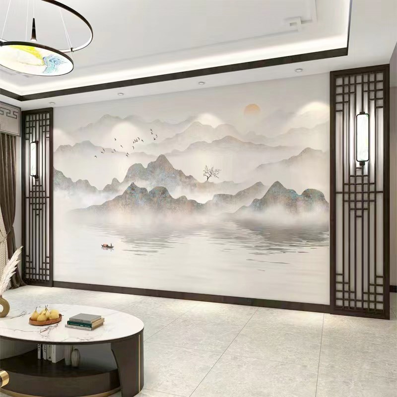 东阳木雕中式实木花格电视背景墙隔断仿古门窗镂空屏风月洞门挂落