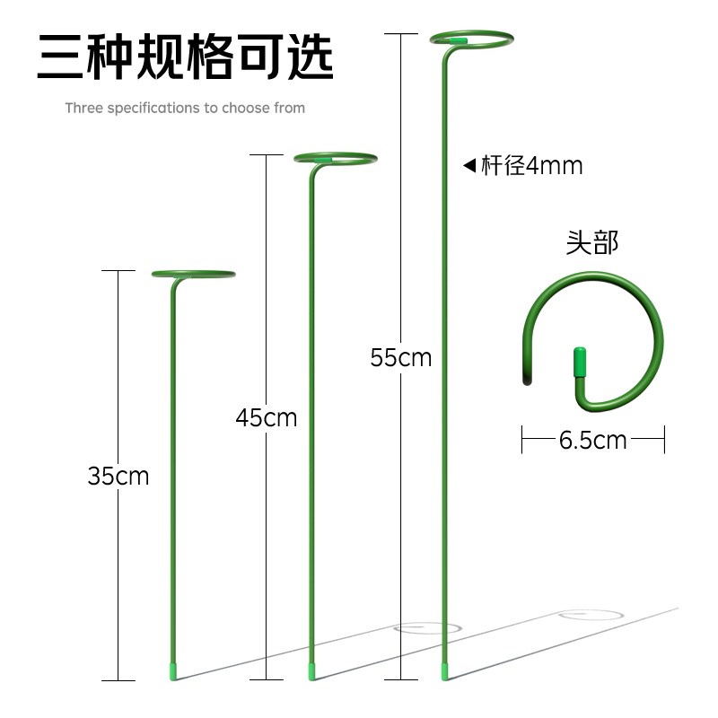 植物花架支撑杆花支撑架园艺花卉绿植花架子防倒伏固定花的支架