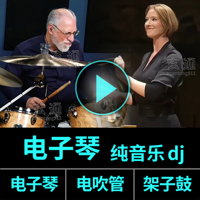 电子琴纯音乐dj老歌电吹管架子鼓