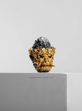 黑神话悟空原创925银镀金孙悟空吊坠一体三通斗战胜佛文玩配饰