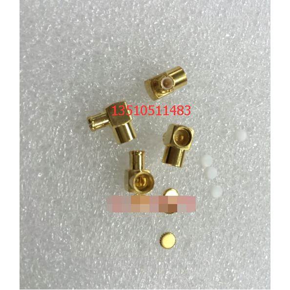 射频MCX-JWB3接半柔半钢RG402 SFT50-3铜管头 MCX公弯接RG141接头