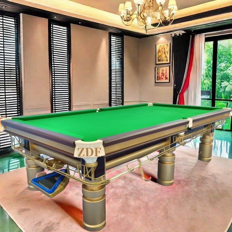 标准美式黑8桌球台9球台台球陆丰台球桌深圳ZDF罗定斯诺克英式