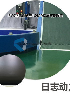 PVC EX 10/2 0+S32 AS PB 2.8MM PVC输送带 2X0405 石油蓝