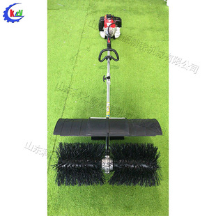 手提式多功能草坪清扫机 草坪梳理机厂家 二冲程便携式汽油梳草机