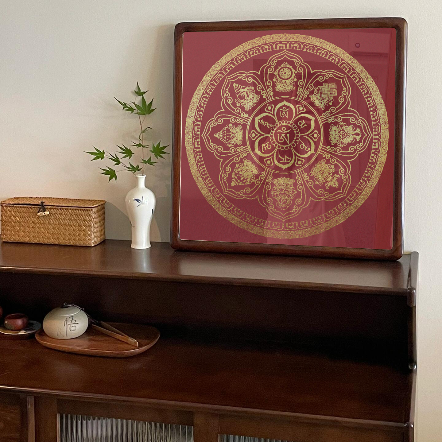 唐卡西藏手绘diy手工画画挂画