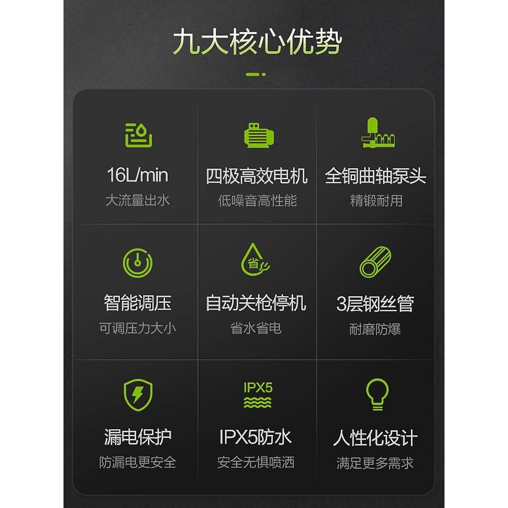 绿田商用工业洗车机220v刷车高压水泵大功率洗车场水枪清洗机雄狮