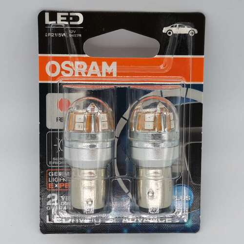 欧司朗 OSRAM LED 9457R 12V P21/5W BAY15d 1157 高低脚刹车灯泡
