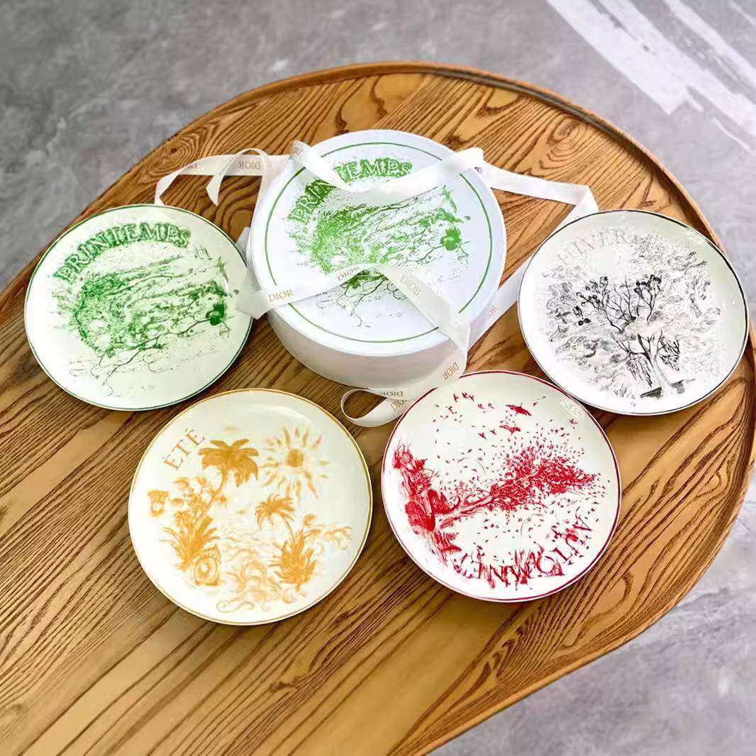 欧式骨瓷盘子家用餐具牛排盘陶瓷西餐盘套装喜庆宴会摆盘
