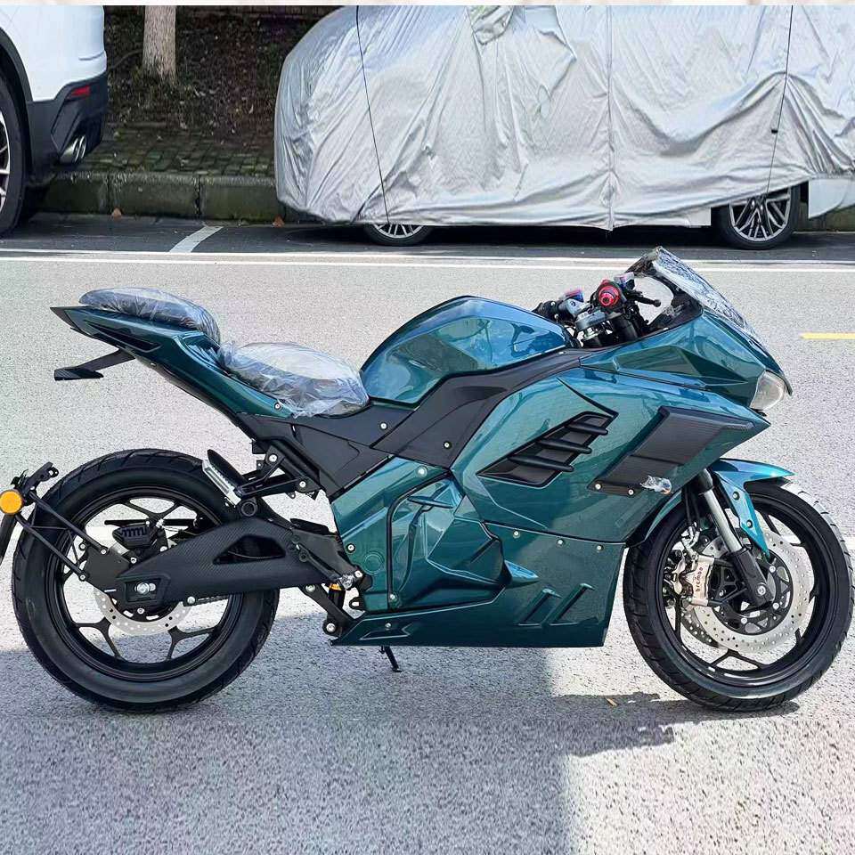 现DUCAT款3000W中置链条马达电动摩托跑车火牙公路趴赛72V高速