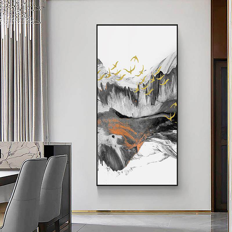 新中式风格客厅装饰画走廊挂画中国风格玄关泡茶室书房过道壁画