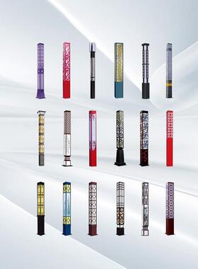 户外3米4米方形景观灯柱小区广场led路灯3.5米门灯太阳能庭院灯