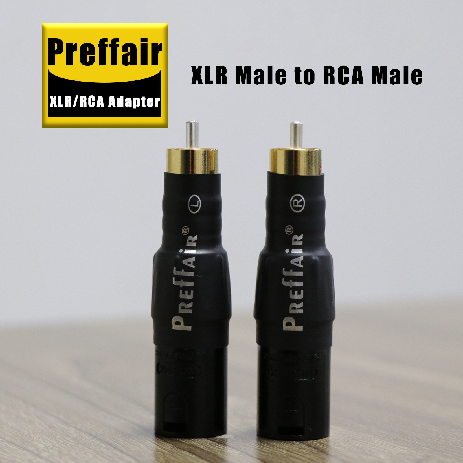 卡达斯CARDASXLR平衡转RCA转接头卡侬公转RCA莲花母XLR卡侬转RCA
