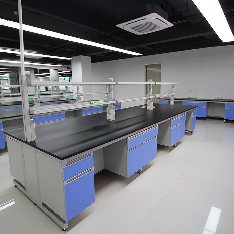钢木实验室工作台化学实验桌试验台全钢实验台化验室操作台图片