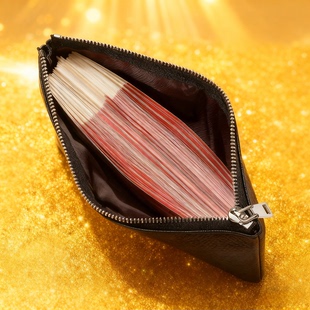 长款 软皮拉链钱包多功能大容量零钱包手机包耳机现金证件收纳包