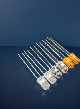 f5橙发橙灯珠5mm橙灯红绿蓝发蓝灯黄橙色黄光直插式led灯珠二极管