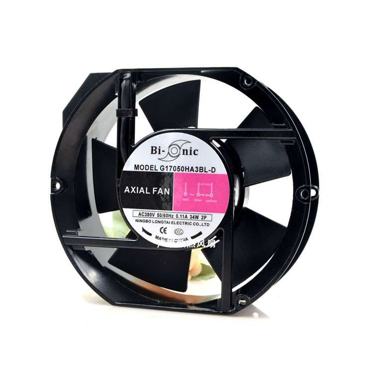 全新Bi-nic百瑞 G17050HA3BL-D 380V 0.11A 34W 17CM滚珠散热风扇