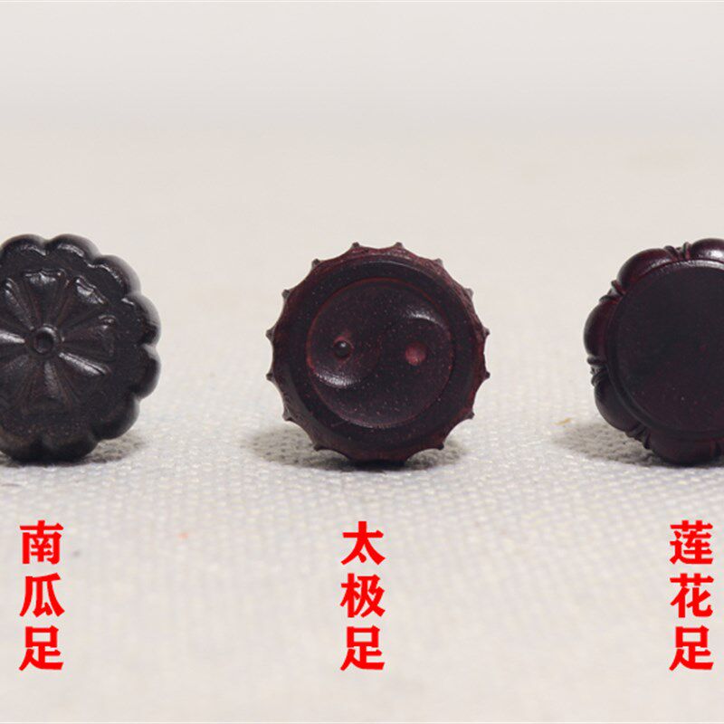 好货古琴琴轸雁足 大叶紫檀琴轸不打滑耐用 装好绒扣 细雕 斫琴配