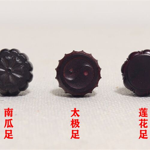 好货古琴琴轸雁足 大叶紫檀琴轸不打滑耐用 装好绒扣 细雕 斫琴配