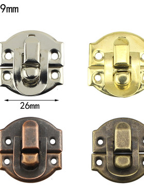 10Pcs Antique Hasps Iron Lock Catch Latches for Jewelry Box