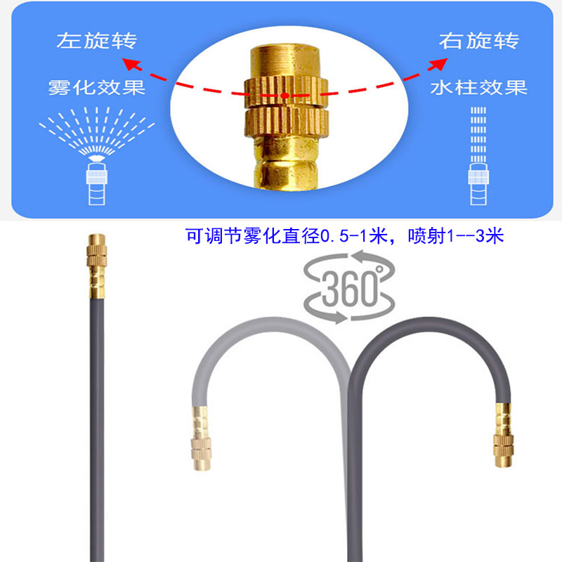 纯水机自动浇花器万向喷头饮水机雨林缸净水2分管喷雾加湿浇水嘴