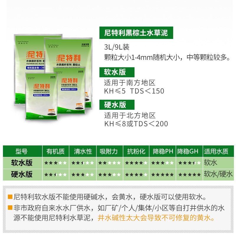 尼特利兰宝水草泥开缸伴侣鱼缸泥种植土草缸底砂ada水族造景包邮