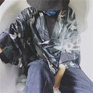 极速Traditional Japanese Kimono Style Fashion Clothing Men S